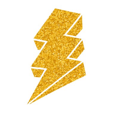 Yapıştırma biçiminde el çizimi gök gürültüsü karalaması