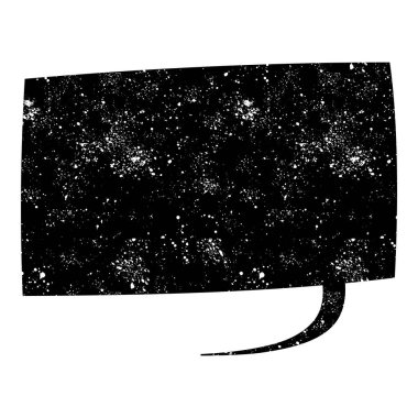 grunge rustic chat kabarcık vektör çizimi