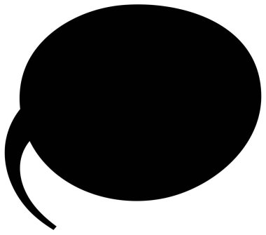 Siyah el çizimi sohbet baloncuğu el çizimi vektör çizimi