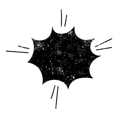 grunge rustic chat kabarcık vektör çizimi