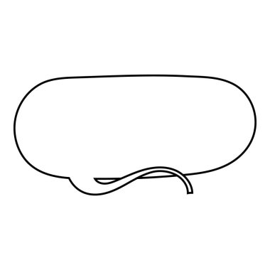 El çizimi sohbet balonu vektör çizimi