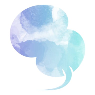 suluboya sohbet balonu vektör çizimi