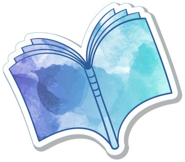 El çizimi suluboya kitap karalaması