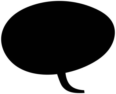 Siyah el çizimi sohbet baloncuğu el çizimi vektör çizimi