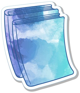 El çizimi suluboya kitap karalaması