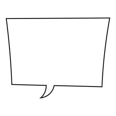 El çizimi sohbet balonu vektör çizimi