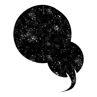 grunge rustic chat kabarcık vektör çizimi