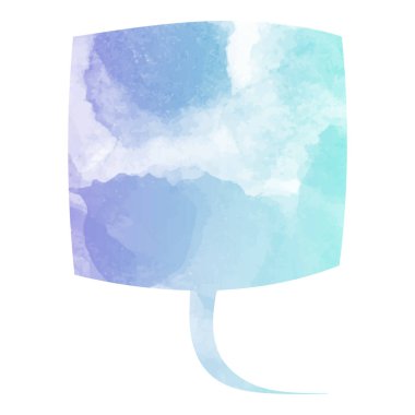 suluboya sohbet balonu vektör çizimi