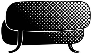 siyah yarım ton gradyan sohbet balonu