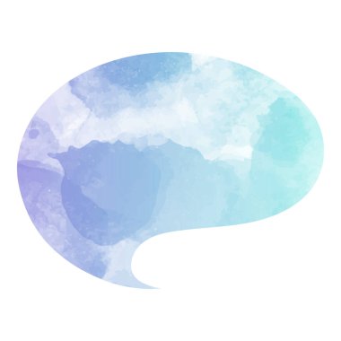 suluboya sohbet balonu vektör çizimi