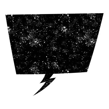 grunge rustic chat kabarcık vektör çizimi