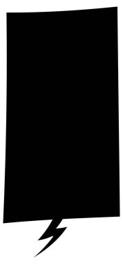 Siyah el çizimi sohbet baloncuğu el çizimi vektör çizimi