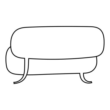 El çizimi sohbet balonu vektör çizimi