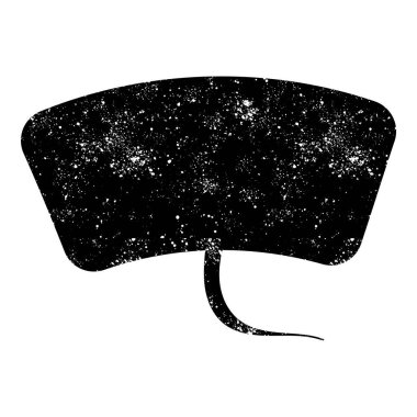 grunge rustic chat kabarcık vektör çizimi