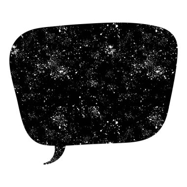 grunge rustic chat kabarcık vektör çizimi