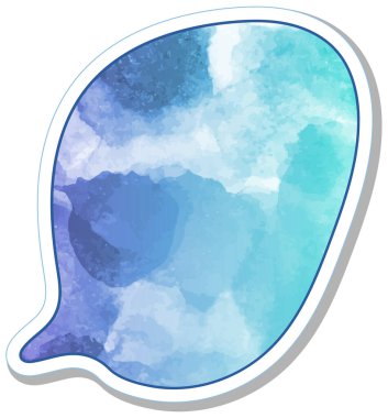 suluboya sohbet balonu etiketi