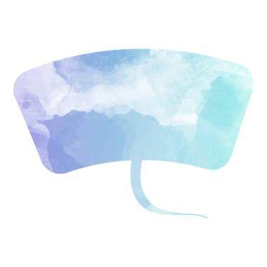 suluboya sohbet balonu vektör çizimi