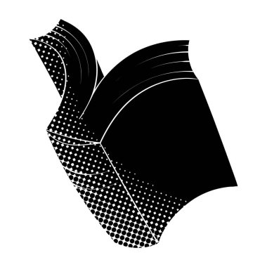 siyah yarım ton el çizimi kitap karalaması