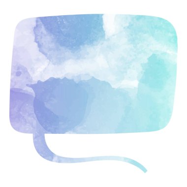 suluboya sohbet balonu vektör çizimi