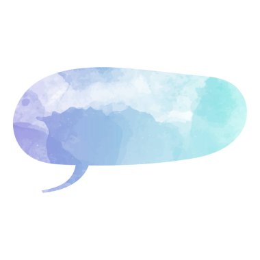 suluboya sohbet balonu vektör çizimi