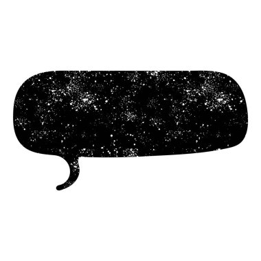 grunge rustic chat kabarcık vektör çizimi