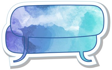 suluboya sohbet balonu etiketi