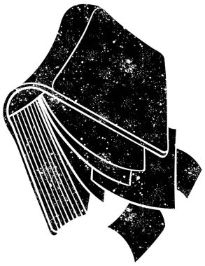 Kırsal grunge siyah beyaz kitap karalaması