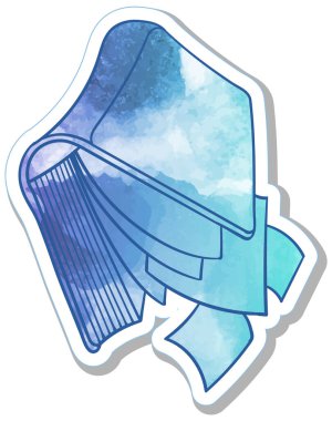 El çizimi suluboya kitap karalaması