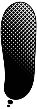 siyah yarım ton gradyan sohbet balonu