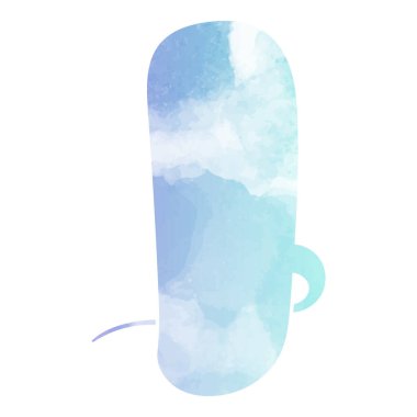 suluboya sohbet balonu vektör çizimi