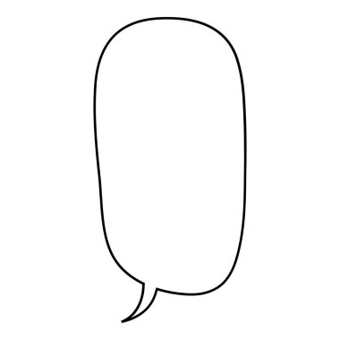 El çizimi sohbet balonu vektör çizimi