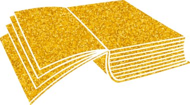 Altın renkli el çizimi kitap karalaması