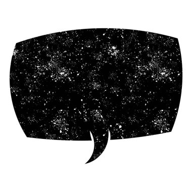 grunge rustic chat kabarcık vektör çizimi