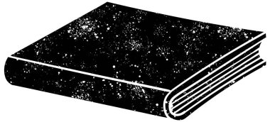 Kırsal grunge siyah beyaz kitap karalaması