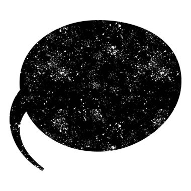 grunge rustic chat kabarcık vektör çizimi