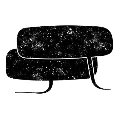 grunge rustic chat kabarcık vektör çizimi