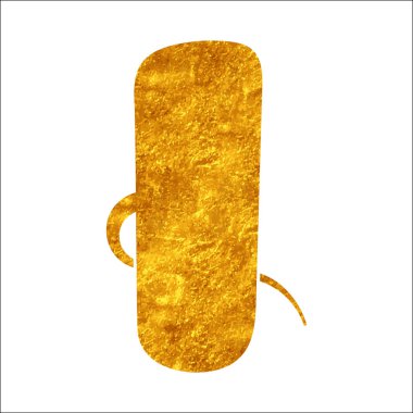 parıldayan altın folyo sohbet balonu