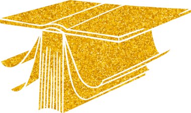 Altın renkli el çizimi kitap karalaması