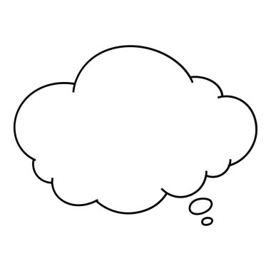 El çizimi sohbet balonu vektör çizimi