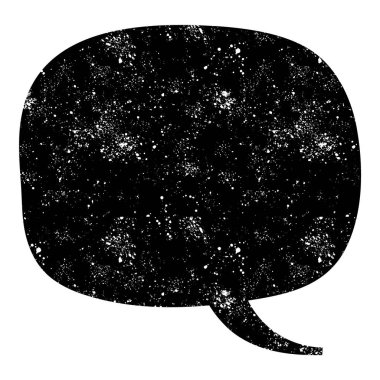 grunge rustic chat kabarcık vektör çizimi