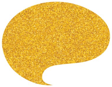 parıldayan altın folyo sohbet balonu