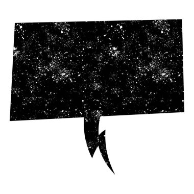 grunge rustic chat kabarcık vektör çizimi