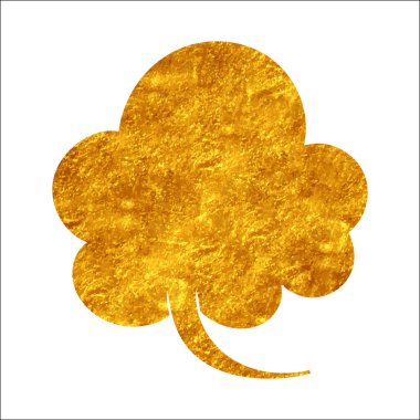 parıldayan altın folyo sohbet balonu