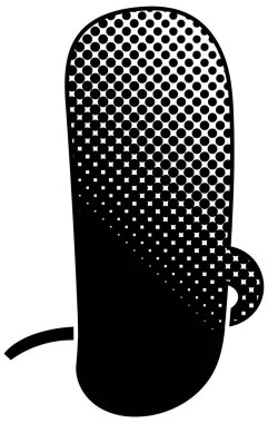 siyah yarım ton gradyan sohbet balonu