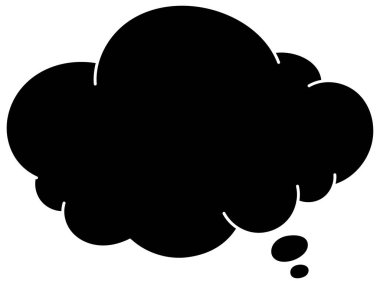 Siyah el çizimi sohbet baloncuğu el çizimi vektör çizimi