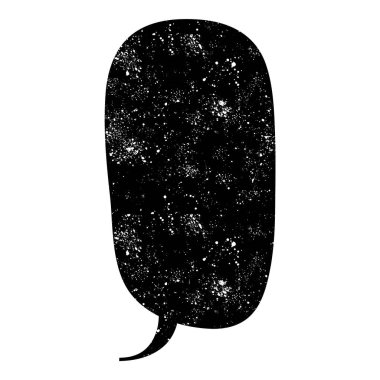 grunge rustic chat kabarcık vektör çizimi