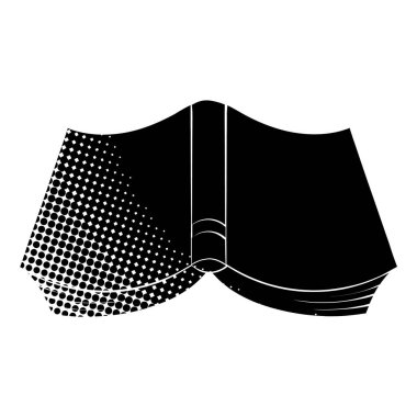 siyah yarım ton el çizimi kitap karalaması