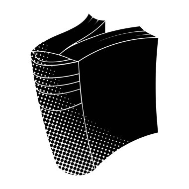 siyah yarım ton el çizimi kitap karalaması