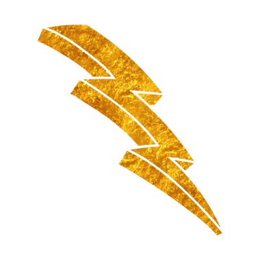 Yapıştırma biçiminde el çizimi gök gürültüsü karalaması