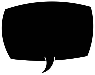 Siyah el çizimi sohbet baloncuğu el çizimi vektör çizimi